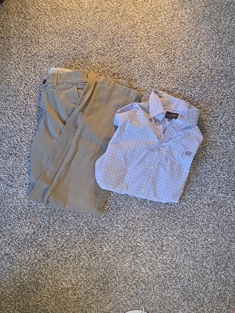 Abercrobie 15/16 Pants & Size 16 Chaps Dress Shirt